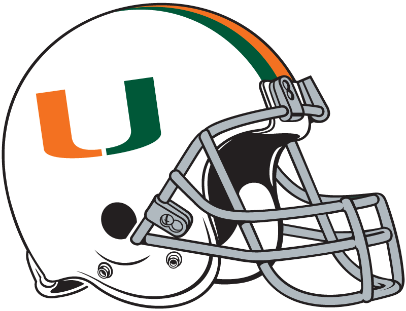 Miami Hurricanes 1976-1983 Helmet Logo diy DTF decal sticker